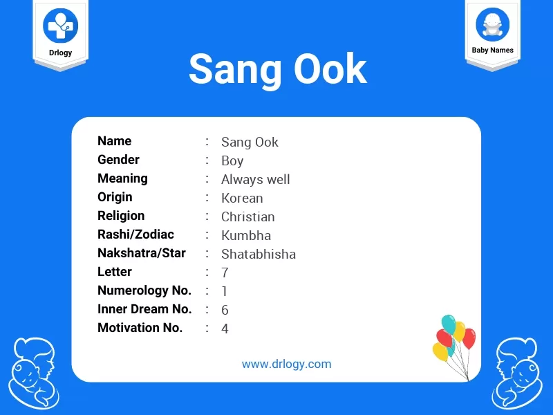 Sang Ook Name Meaning